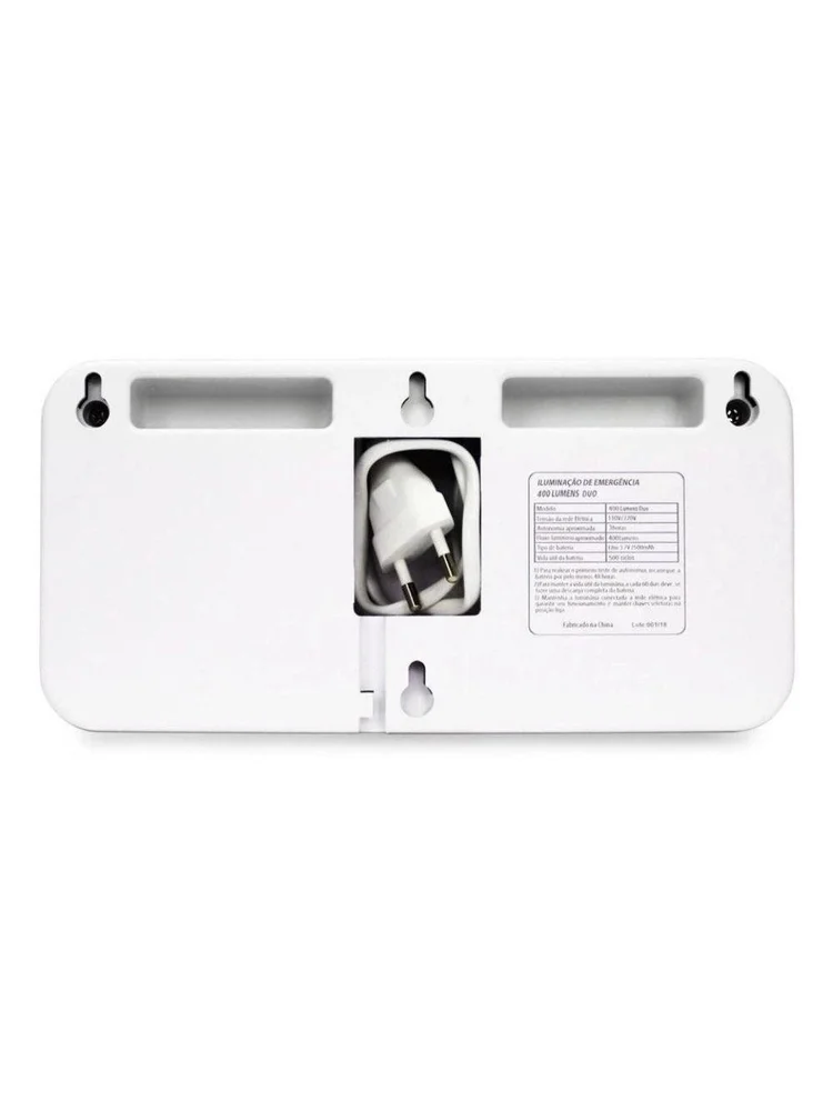 Imagem 5 de 5 do produto Luminaria De Emergencia Segurimax,Led 400 Lumens, Duo