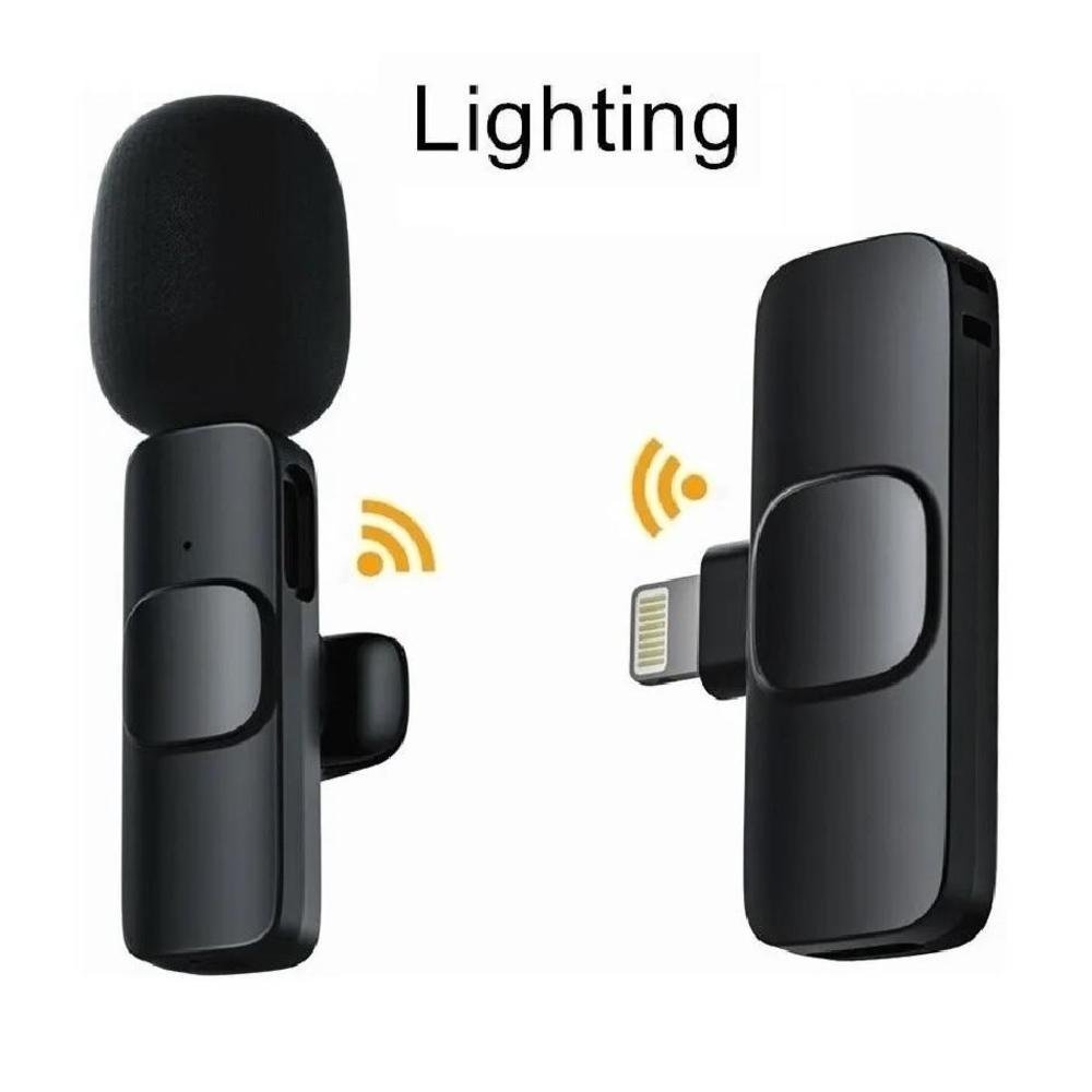 Imagem 2 de 5 do produto Microfone Lapela Sem Fio Dex, 2.4ghz, Compatível Com Iphone Ipad Lightning