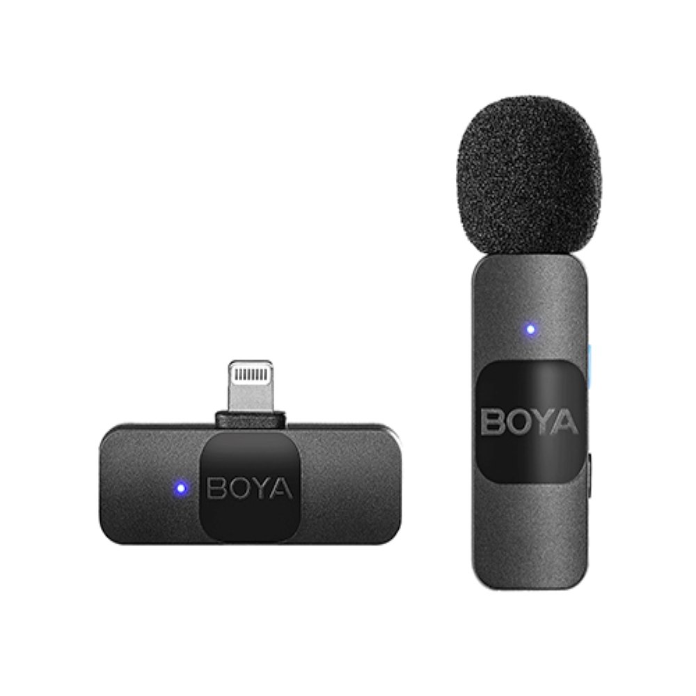 Microfone Lapela Sem Fio Boya By-v1, Wireless, Lightning