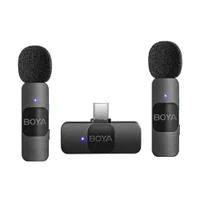 Microfone Lapela Sem Fio Boya By-v20, Wireless, Usb-c