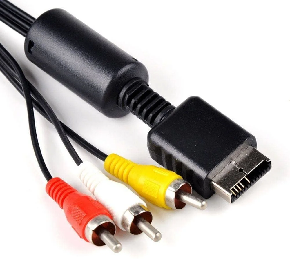 Imagem 3 de 3 do produto Cabo AV Áudio Vídeo RCA Cable PlayStation Ps3, Ps2, Para TV Tubo