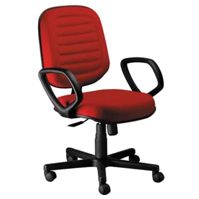 Cadeira Office Design Office Diretor, até 120 kg, Com Braços Linha Blenda, Vermelho
