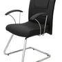 Cadeira Diretor Ergonômica, Base Fixa Em S Linha Vivara - Preto