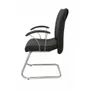 Cadeira Diretor Ergonômica, Base Fixa Em S Linha Vivara - Preto