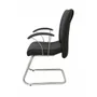 Cadeira Diretor Ergonômica, Base Fixa Em S Linha Vivara - Preto