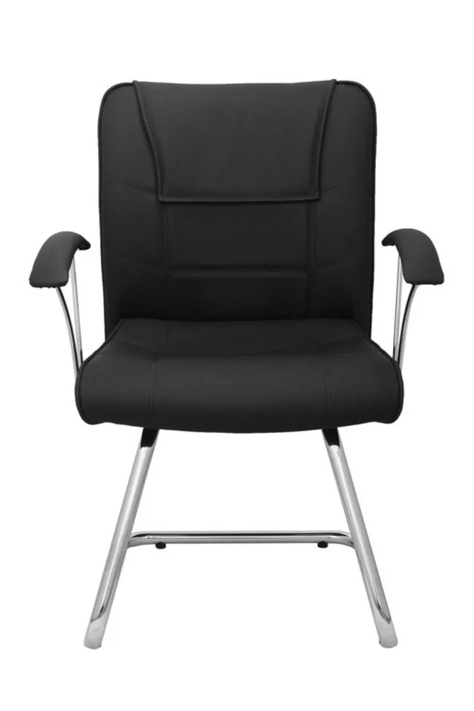 Cadeira Diretor Ergonômica, Base Fixa Em S Linha Vivara - Preto