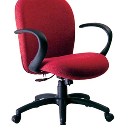Cadeira Diretor Com Braços,  Linha Lombar, Vermelho