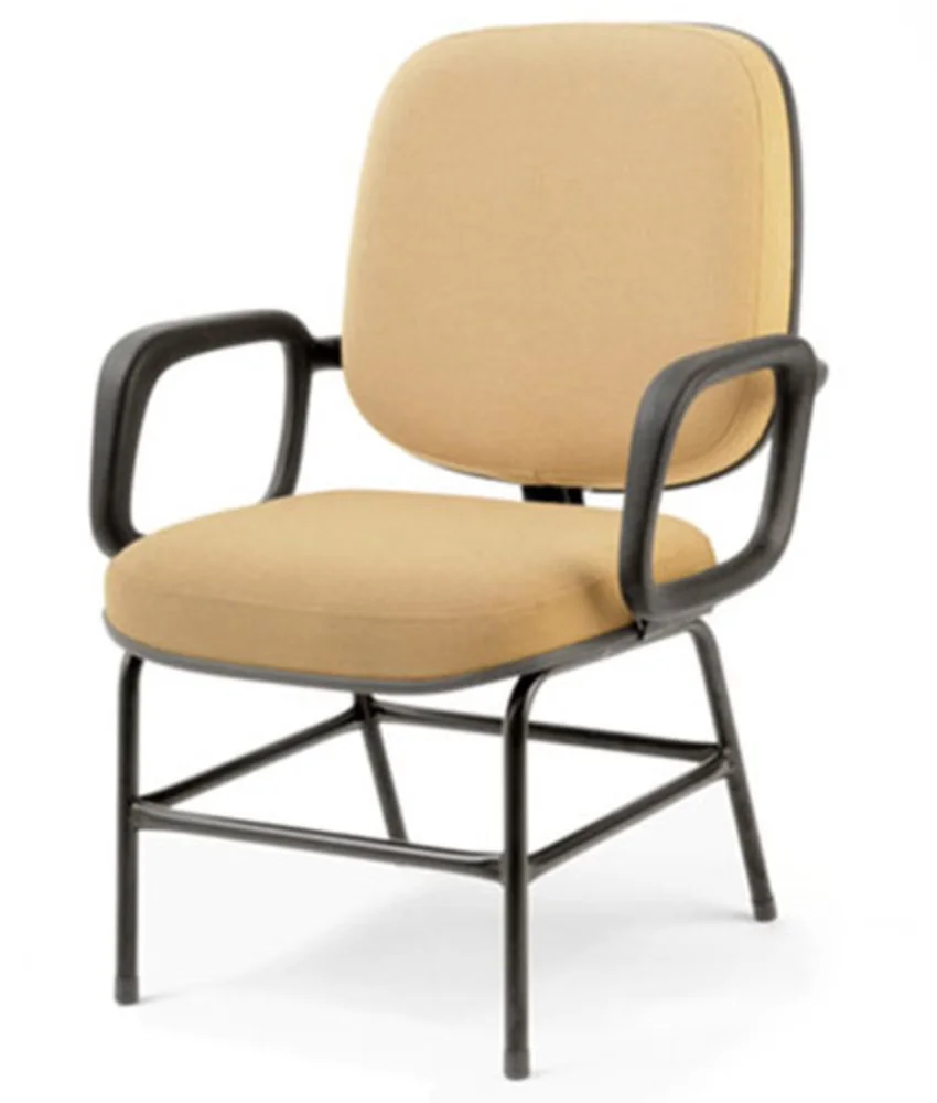 Imagem 1 de 2 do produto Cadeira Office Diretor, Suporta Até 150 Kg, Linha Plus Size, Amarelo