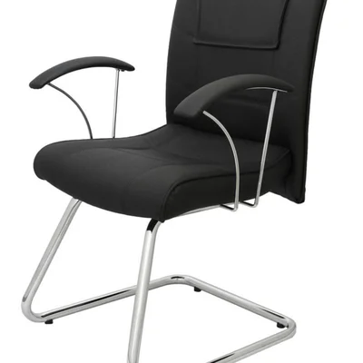 Cadeira Ergonômica, Base Fixa Em S  Linha Vivara - Preto