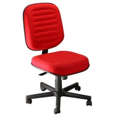 Cadeira Design Office Móveis, Até 120 Kg, Sem Braços, Linha Blenda - Vermelho