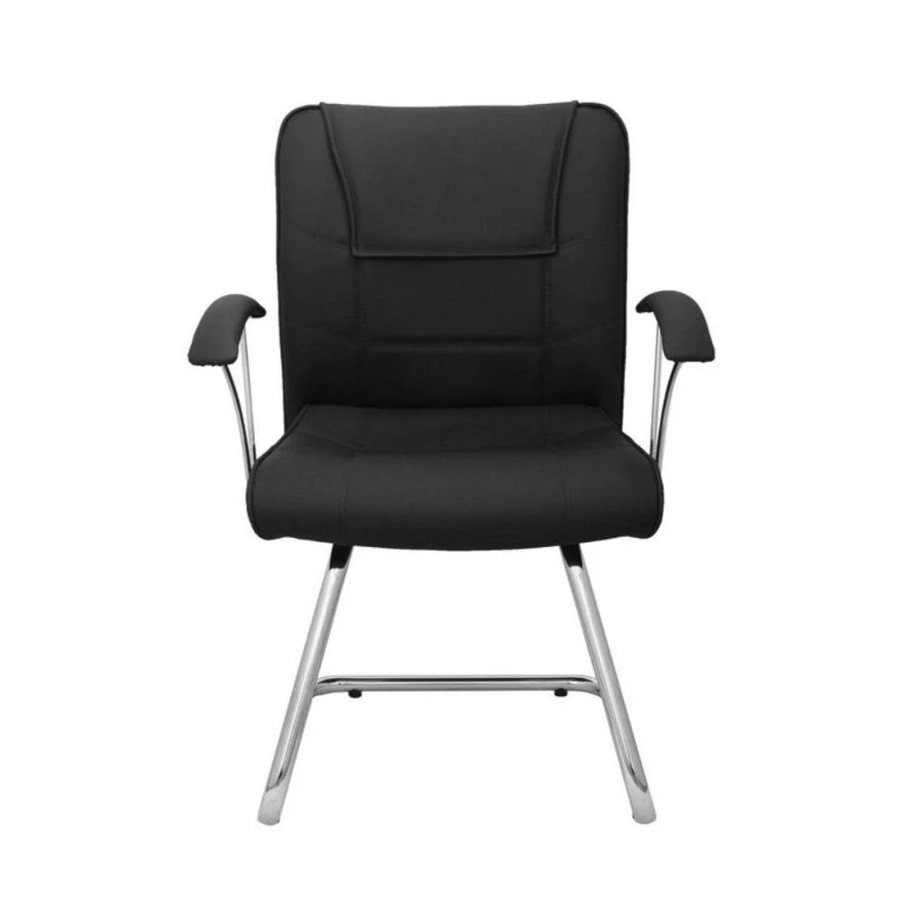 Imagem 3 de 5 do produto Cadeira Ergonômica, Base Fixa Em S Linha Vivara - Preto