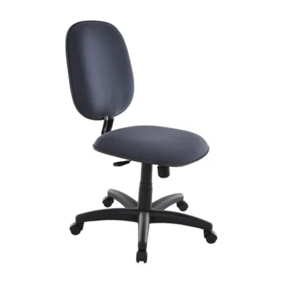 Cadeira Design Office Móveis, Até 120 Kg, Sem Braços, Uno - Preto