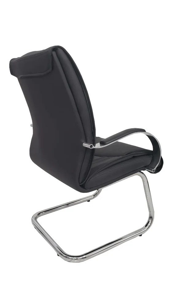 Imagem 3 de 5 do produto Cadeira Diretor, Design Office Móveis, até 120Kgs, Luxuosa Com Base Fixa, Linha Eiffel, Preto