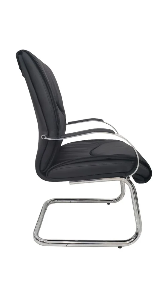 Imagem 5 de 5 do produto Cadeira Diretor, Design Office Móveis, até 120Kgs, Luxuosa Com Base Fixa, Linha Eiffel, Preto