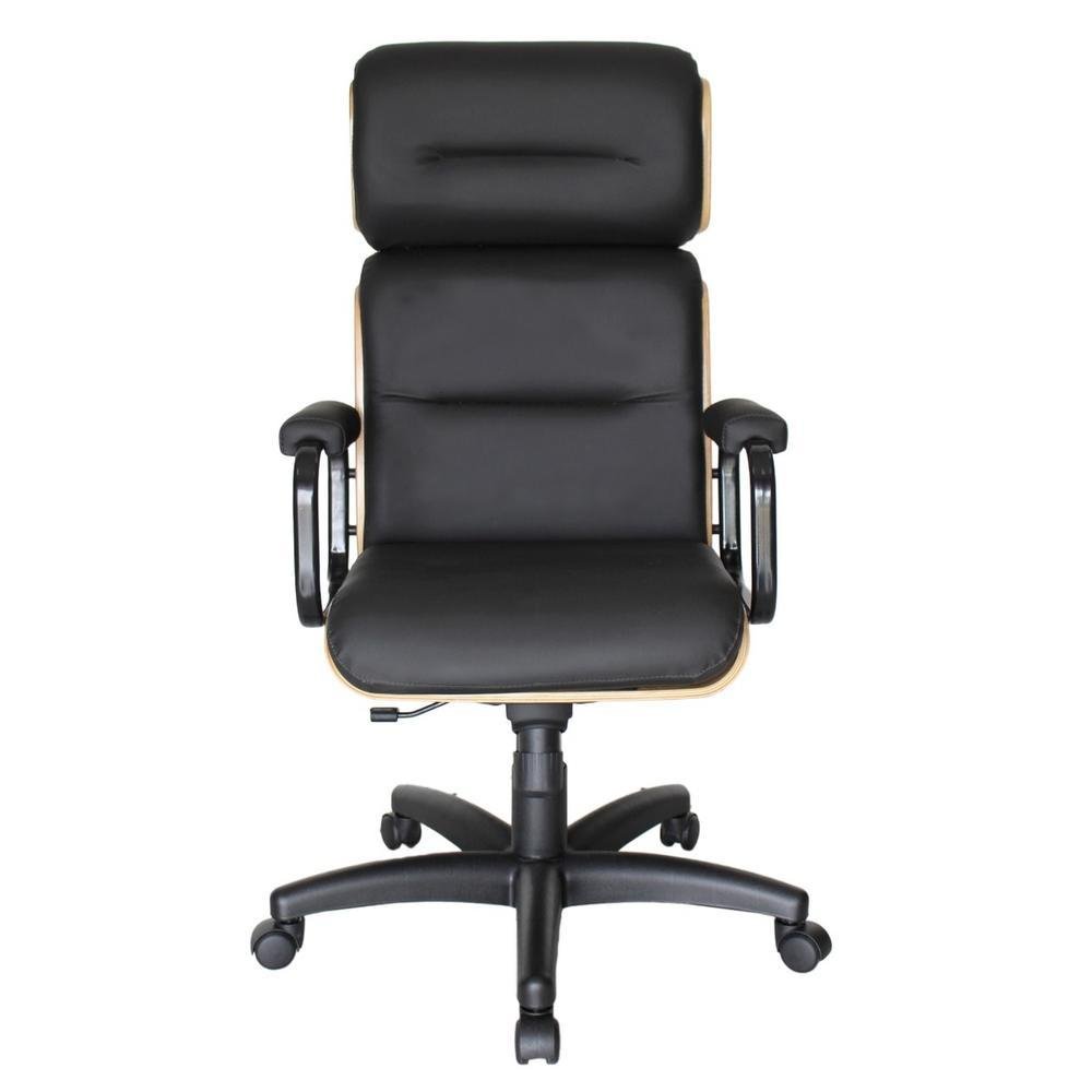 Imagem 4 de 4 do produto Cadeira Design Office Móveis Eames Presidente Linha Capa Em Madeira Preto