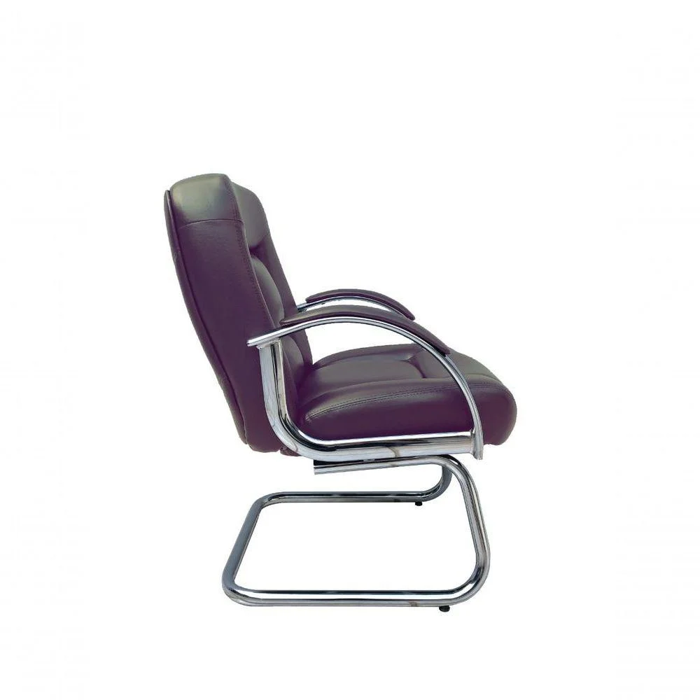 Imagem 3 de 4 do produto Cadeira Diretor, Design Office Móveis, Linha Firenze, até 120Kgs, Luxuosa, Base Fixa, Marrom