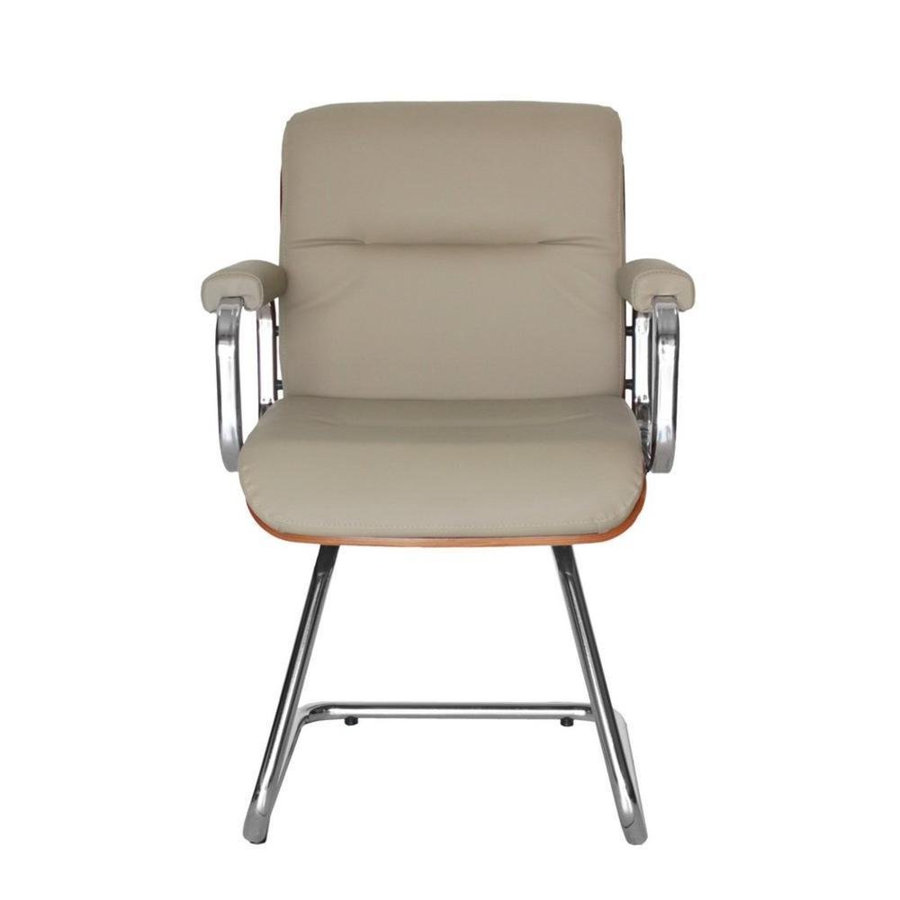 Cadeira Eames Diretor Fixa, Linha Capa Em Madeira, Marrom Cadeira Eames Diretor Fixa, Linha Capa Em Madeira, Marrom