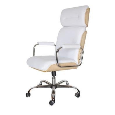 Cadeira Home Office, Eames Presidente Linha Capa Em Madeira Branco