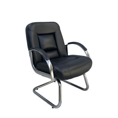Cadeira Diretor, Design Office Móveis, Linha Firenze, até 120Kgs, Luxuosa, Base Fixa, Preto