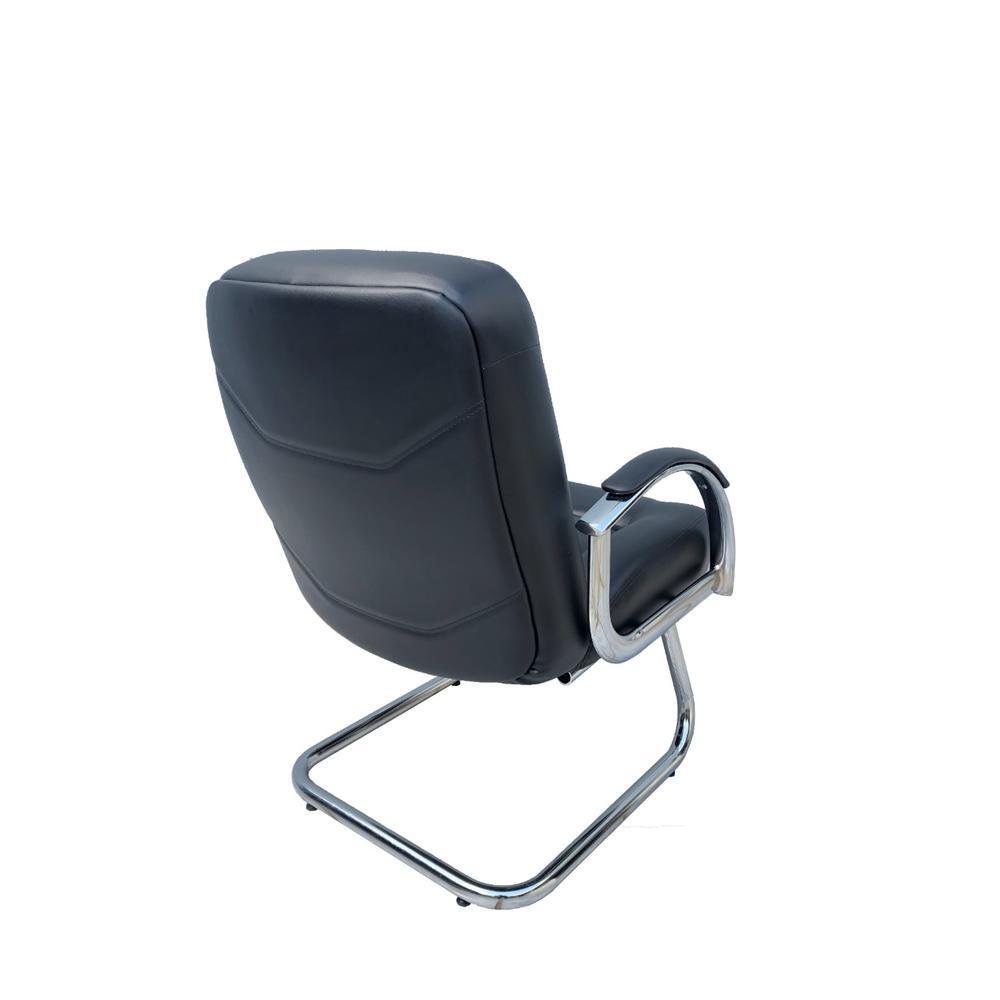 Imagem 3 de 3 do produto Cadeira Diretor, Design Office Móveis, Linha Firenze, até 120Kgs, Luxuosa, Base Fixa, Preto