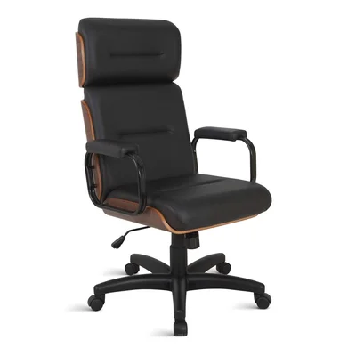 Cadeira Home Office, Eames Para Escritório, Linha Capa Em Madeira Preto