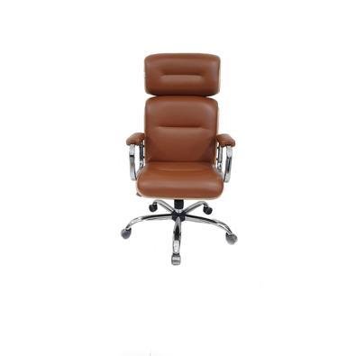 Cadeira Home Office Para Escritório Linha Capa Em Madeira Marrom