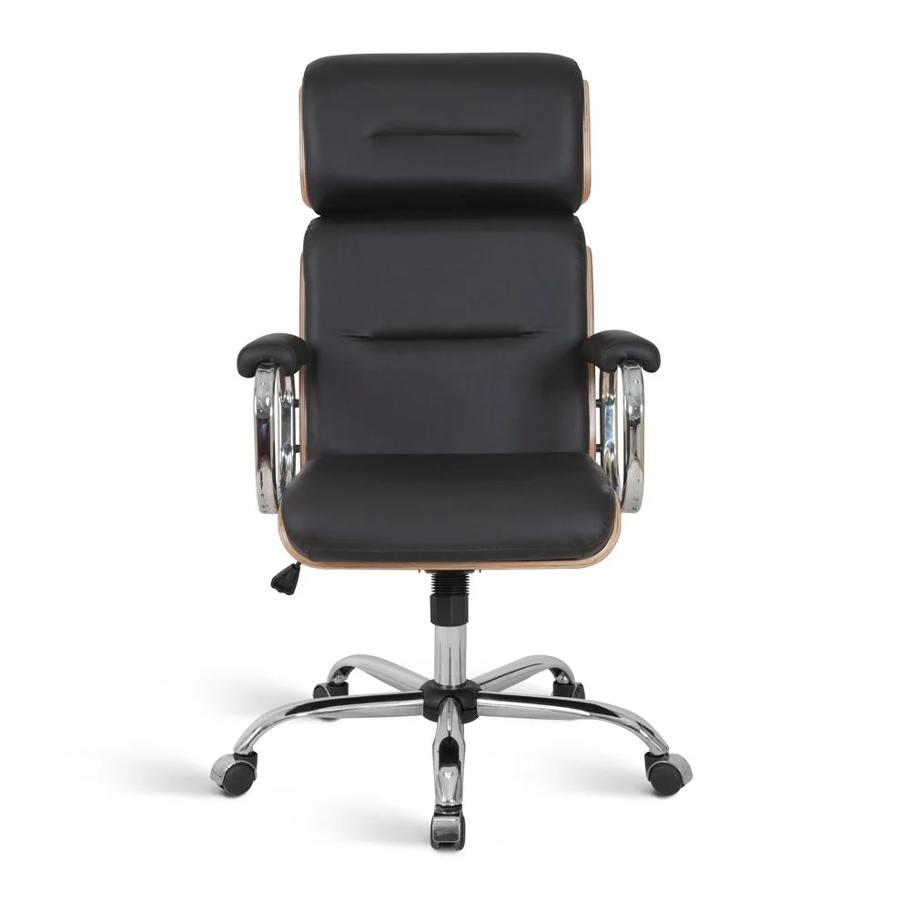 Imagem 5 de 5 do produto Cadeira Home Office, Eames Para Escritório, Linha Capa Em Madeira Preto