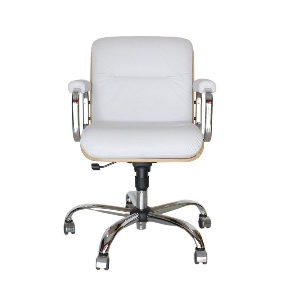 Imagem 3 de 3 do produto Cadeira Eames Diretor, Linha Capa Em Madeira, Branco