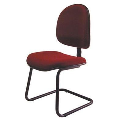 Cadeira Office Executiva, Base Fixa Em S, Linha Office Vermelho