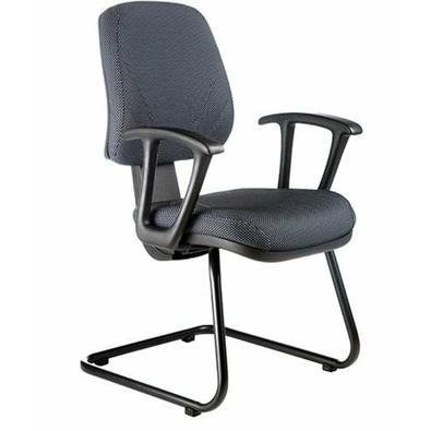 Cadeira Office Executiva, Base Fixa Em S, Linha New Confort, Preto