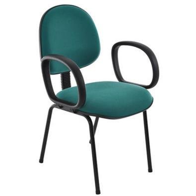 Cadeira Office Executiva, Base Fixa Palito, Linha Office, Economy Verde
