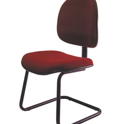 Cadeira Office Executiva, Base Fixa Em S, Linha Office, Vermelho