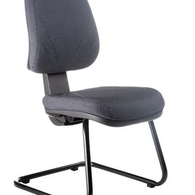 Cadeira Office Executiva, Base Fixa Em S, Linha New Confort, Preto