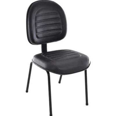 Cadeira Executiva Design Office Móveis, Linha Office, até 120Kgs, Base Fixa, Gomada, Preto