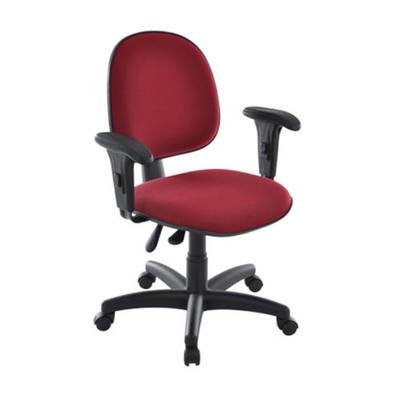 Cadeira Home Office, Executiva Com Braços Linha Office - Vermelho