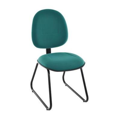 Cadeira Executiva Design Office Móveis,  Linha Office Plus, Base Fixa Trapézio, até 120Kgs, Verde