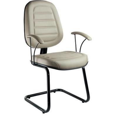 Cadeira Home Office, Executiva Com Braços Linha Office Siena - Cinza