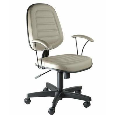 Cadeira Home Office, Executiva Com Braços Linha Office Siena - Cinza