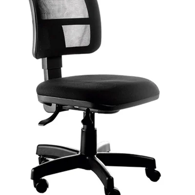 Cadeira Home Office, Executiva Com Encosto, Tela Mesh Linha Web Design - Preto