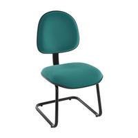 Cadeira Executiva, Linha Office Economy, 120Kgs, Base Fixa Em S, Verde