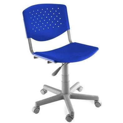 Cadeira Design Office Giratória, Linha Polipropileno Atenas, Azul