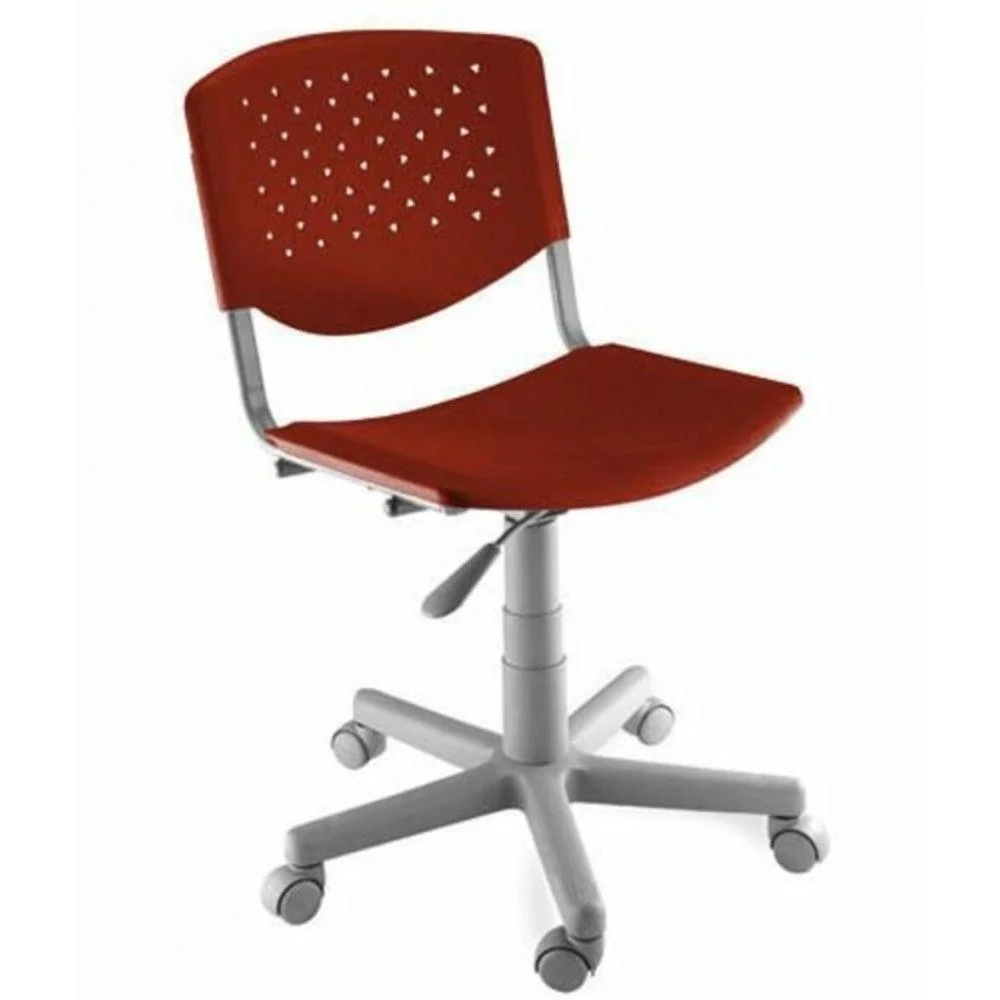 Imagem 2 de 2 do produto Cadeira Giratória Design Office Móveis Linha Polipropileno Atenas Vermelho