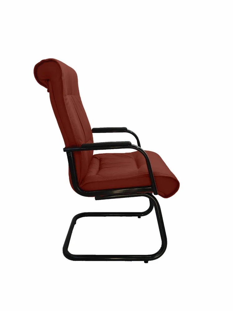 Imagem 4 de 5 do produto Cadeira Design Office Móveis Interlocutor Para Escritório Linha Itália Marrom