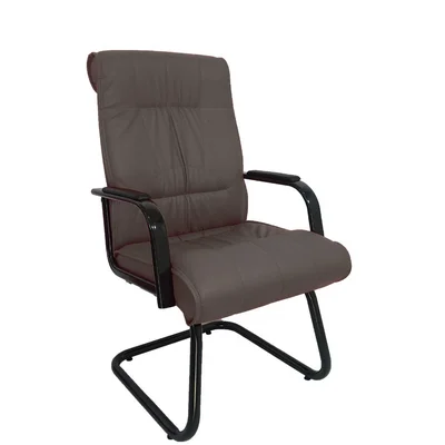 Cadeira Design Office Móveis Interlocutor Para Escritório Linha Itália Marrom