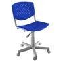 Cadeira Design Office Giratória, Linha Polipropileno Atenas, Azul