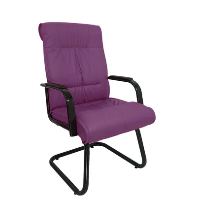 Cadeira Design Office Móveis Interlocutor Para Escritório Linha Itália Roxo