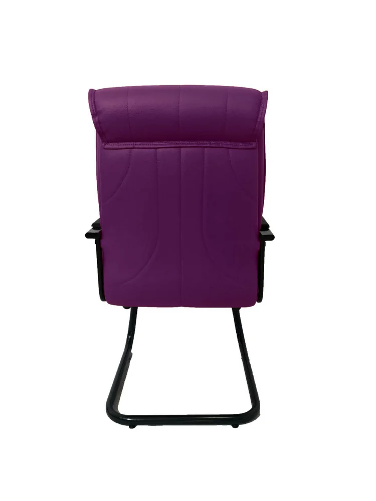 Imagem 2 de 5 do produto Cadeira Design Office Móveis Interlocutor Para Escritório Linha Itália Roxo