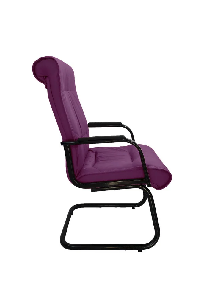 Imagem 4 de 5 do produto Cadeira Design Office Móveis Interlocutor Para Escritório Linha Itália Roxo