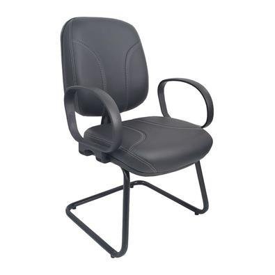 Cadeira Interlocutor Design Office Móveis Para Escritório Linha Parma Preto