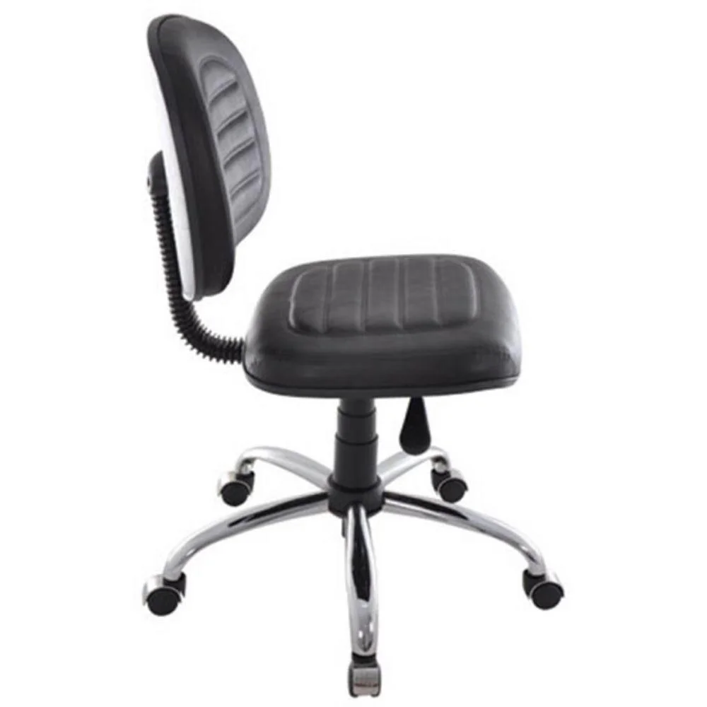 Imagem 2 de 2 do produto Cadeira Office Design Office até 120 kg, Giratória, Base Cromada, Gomada Preto